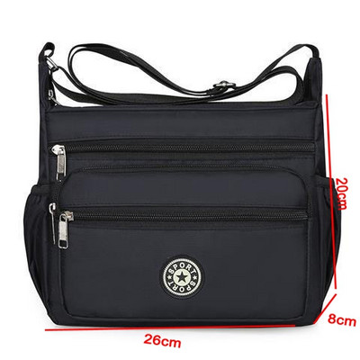 2023. aasta nailonist naiste käekotid veekindlad tõmblukuga pakett Lõuend reisikott, moekott naistele, õlakott