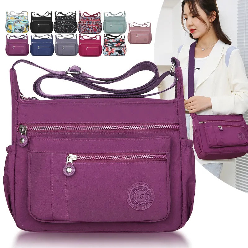 2023. aasta nailonist naiste käekotid veekindlad tõmblukuga pakett Lõuend reisikott, moekott naistele, õlakott