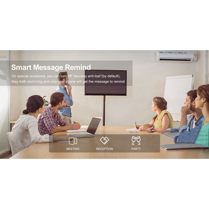 1 vnt. „Smart Bluetooth 4.2“ apsaugos nuo pametimo raktas, skirtas FINDER Tracker GPS sekimo signalizacijai Piniginės apsaugos nuo pametimo raktas, skirtas FINDER