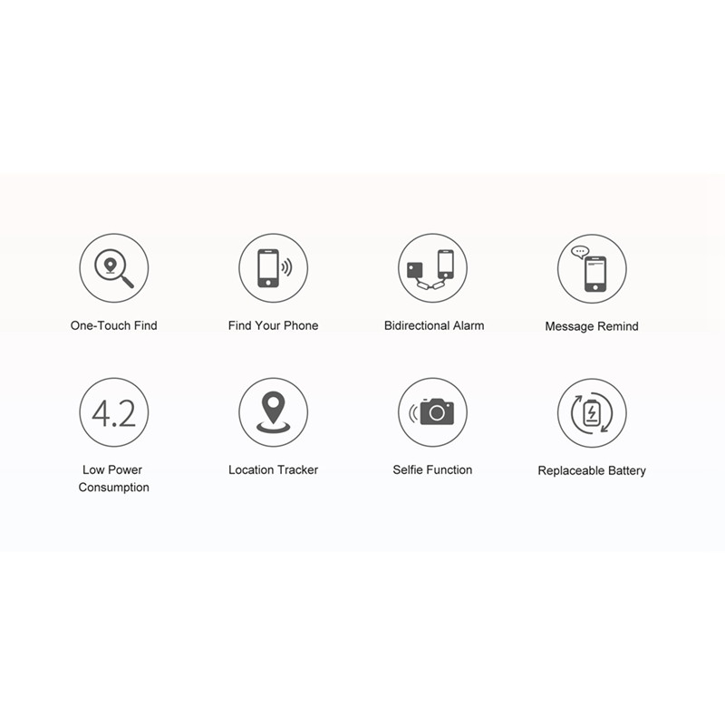 1 vnt. „Smart Bluetooth 4.2“ apsaugos nuo pametimo raktas, skirtas FINDER Tracker GPS sekimo signalizacijai Piniginės apsaugos nuo pametimo raktas, skirtas FINDER