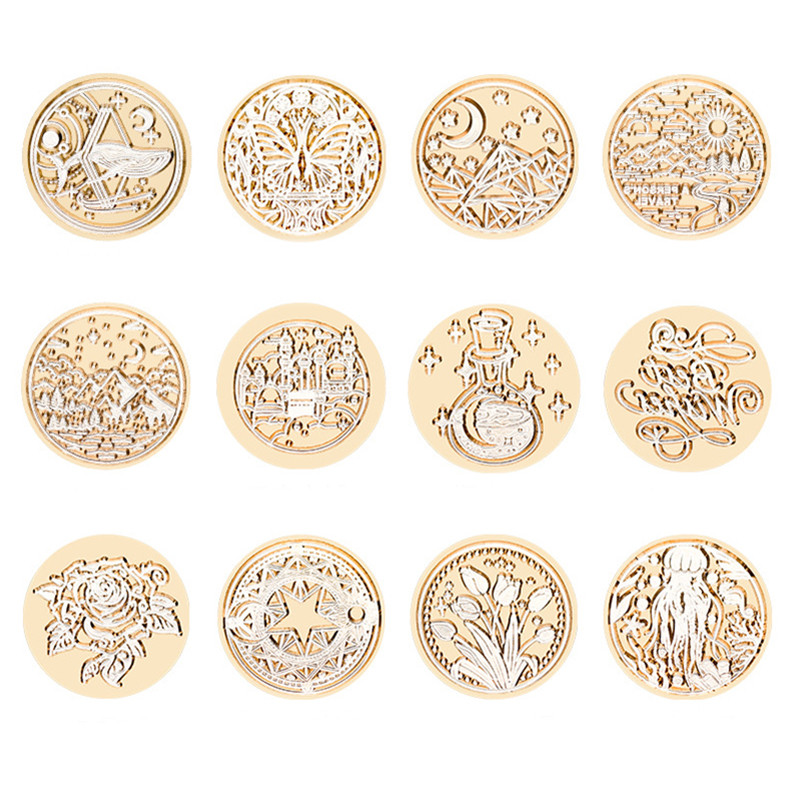 Veleprodajna retro vintage markica s voštanim pečatom Glava pečata s voštanim pečatom za pozivnice za vjenčanje, kartice za pakiranje poklona, spomenari