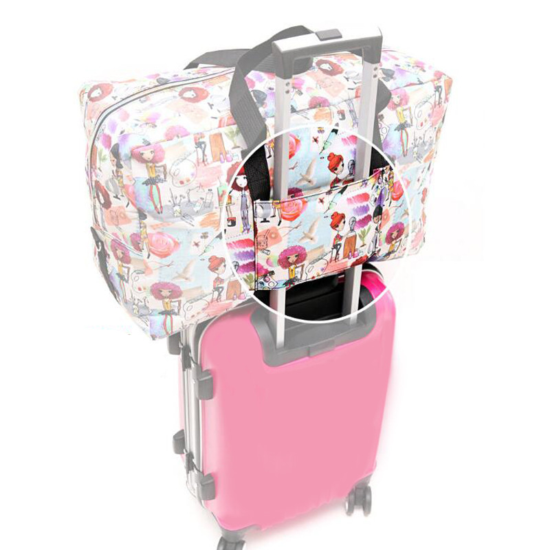 ANAWISHARE Moterų kelioniniai krepšiai Didelės talpos sulankstomi lagaminai Kelioninės rankinės Nailono vandeniui atsparus laikymo krepšys Kelioninis krepšys