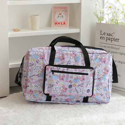 „Bolsa De Viagem“ naujas sulankstomas krepšys „Oxford Cloth Camping Travel Ultralight“, mielas, didelės talpos Bostono krepšiai 005