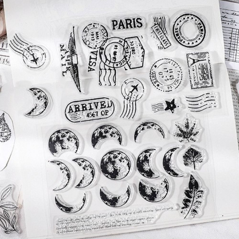 Prekės Scrapbooking Iškarpų albumų dekoravimas „Pasidaryk pats“ žurnalo albumai Reljefiniai antspaudai Antspaudas Skaidrus silikoninis antspaudas