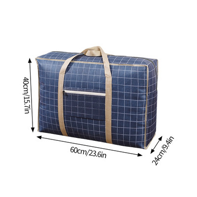 Plaidinis laikymo krepšys Sulankstomas didelės talpos bagažo dėklas, užtrauktukas, spinta, vandeniui atspari antklodė, keliaujanti pakavimo pakuotė