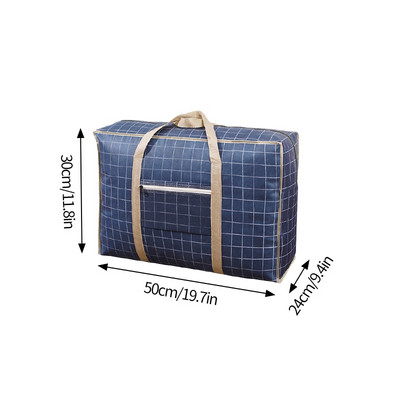 Plaidinis laikymo krepšys Sulankstomas didelės talpos bagažo dėklas, užtrauktukas, spinta, vandeniui atspari antklodė, keliaujanti pakavimo pakuotė