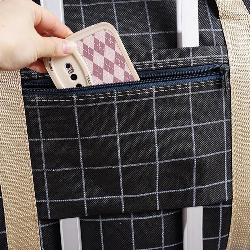 Plaidinis laikymo krepšys Sulankstomas didelės talpos bagažo dėklas, užtrauktukas, spinta, vandeniui atspari antklodė, keliaujanti pakavimo pakuotė