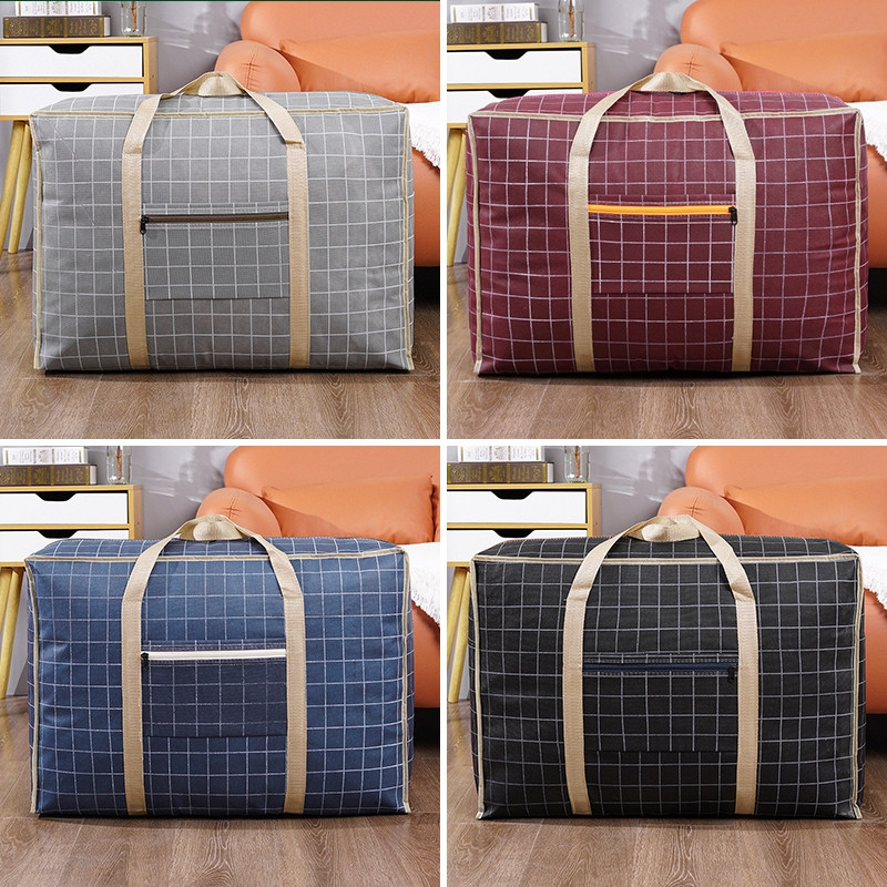 Plaidinis laikymo krepšys Sulankstomas didelės talpos bagažo dėklas, užtrauktukas, spinta, vandeniui atspari antklodė, keliaujanti pakavimo pakuotė