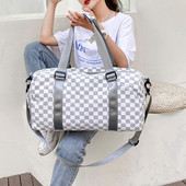 Τσάντα ταξιδιού Duffle Τσάντα μεγάλης χωρητικότητας Γυναικεία αθλητική τσάντα γυμναστικής στεγνή και υγρή Τσάντα ταξιδιού Χερα αποσκευή Γυναικεία τσάντα σχεδιαστή Weekend Outdoor