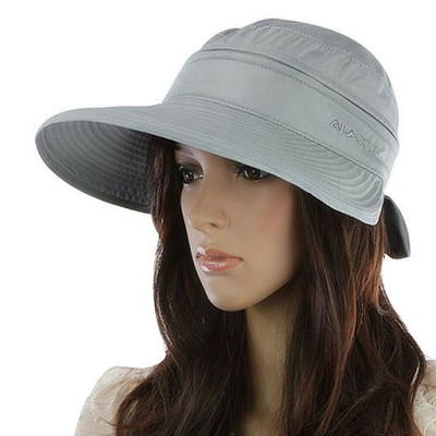 Naiste suvemütsi eemaldatav müts, tõmblukuga tühje müts, jalgratas UV-vastane päikesemüts Naistele kokkupandavad suure äärega mütsi visiirimütsid