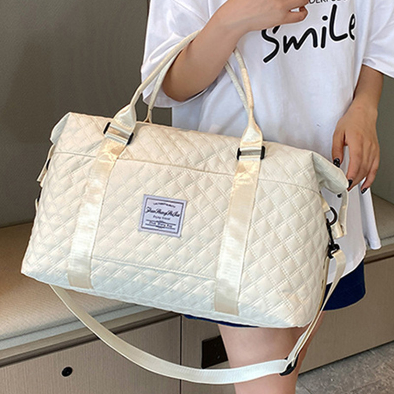 Velika velika torba Weekender Carry na noćne torbe za žene Putovanje s rukavima za kolica Wet Pocket Sportska torba za teretanu