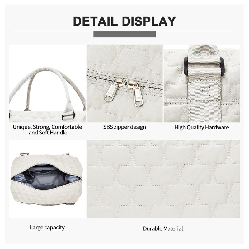 Velika velika torba Weekender Carry na noćne torbe za žene Putovanje s rukavima za kolica Wet Pocket Sportska torba za teretanu