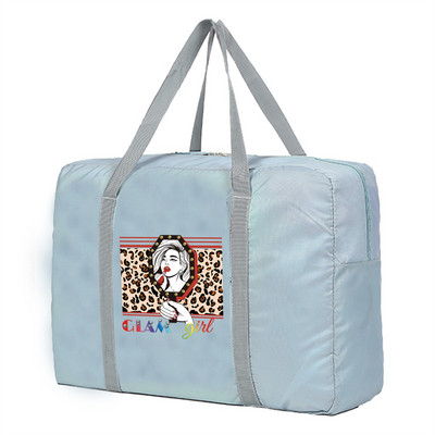 Moterų Kelioninis Krepšys Bagažas Rankinės Drabužiai Organizatoriai Keliautojų Aksesuarai Leopardas Anime Didelis Nešiojami Nešiojami Duffle Krepšiai