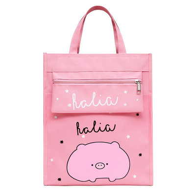 Nešiojamas mielas informacinis krepšys didelis vaikas Mokymo krepšys drobinis pieštuko krepšys Mokyklinių reikmenų laikymo krepšys Animacinių filmų pieštukų dėklas studento krepšys