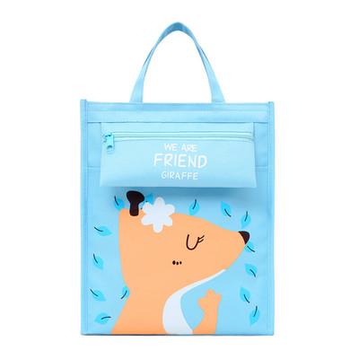 Nešiojamas mielas informacinis krepšys didelis vaikas Mokymo krepšys drobinis pieštuko krepšys Mokyklinių reikmenų laikymo krepšys Animacinių filmų pieštukų dėklas studento krepšys