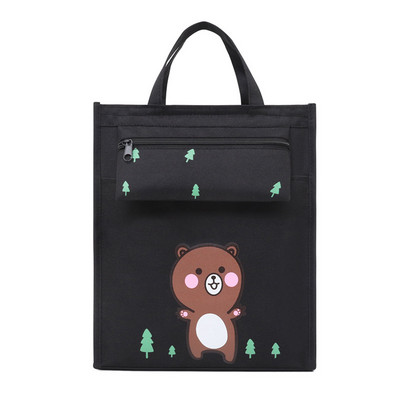 Nešiojamas mielas informacinis krepšys didelis vaikas Mokymo krepšys drobinis pieštuko krepšys Mokyklinių reikmenų laikymo krepšys Animacinių filmų pieštukų dėklas studento krepšys