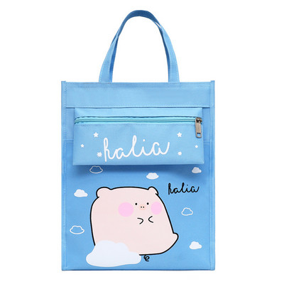 Nešiojamas mielas informacinis krepšys didelis vaikas Mokymo krepšys drobinis pieštuko krepšys Mokyklinių reikmenų laikymo krepšys Animacinių filmų pieštukų dėklas studento krepšys