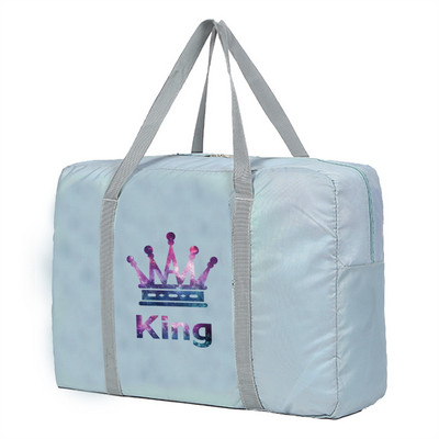 Moterų Kelioninis Krepšys Bagažas Nešiojami Drabužiai Organizatoriai Keliautojų aksesuarai King Anime Didelės Rankinės Sulankstomi Nešiojami Duffle Krepšiai