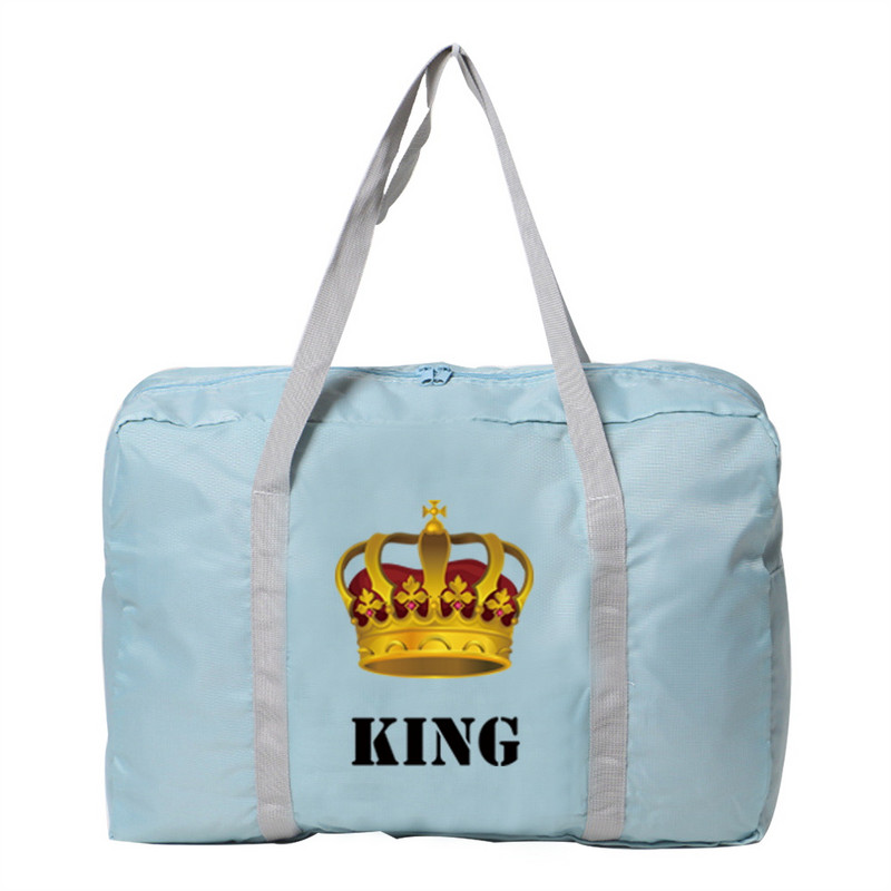 Moterų Kelioninis Krepšys Bagažas Nešiojami Drabužiai Organizatoriai Keliautojų aksesuarai King Anime Didelės Rankinės Sulankstomi Nešiojami Duffle Krepšiai