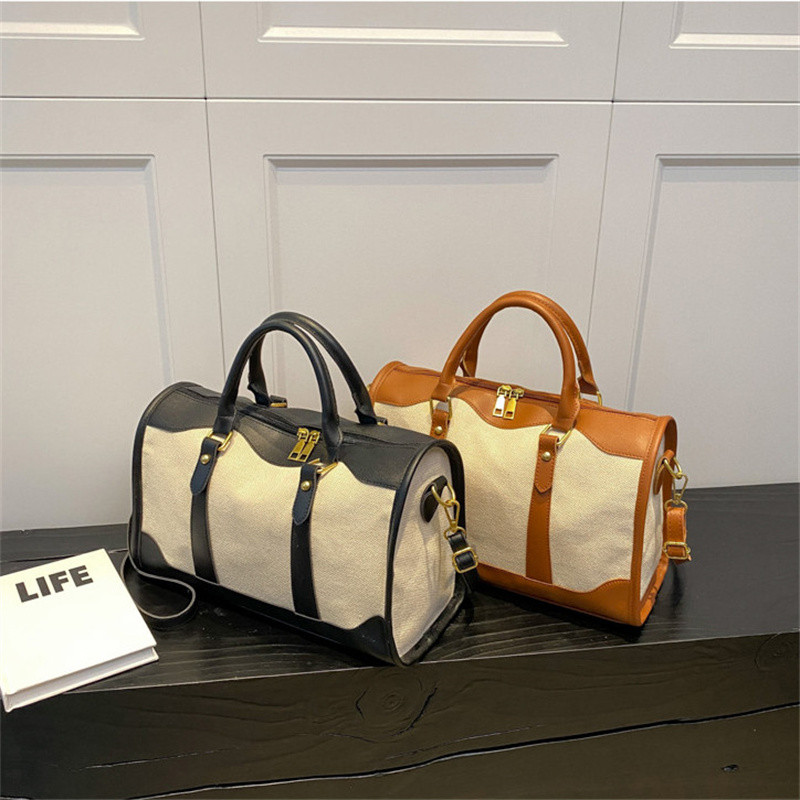 Didelės talpos madingi kelioniniai krepšiai moterims, vyriški sportiniai krepšiai, vandeniui atsparūs savaitgalio maišeliai „Voyage“ moterims, sausas ir šlapias