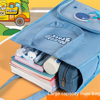 Ръчна многопластова многофункционална чанта за студенти и деца с уроци с голям капацитет за съхранение на канцеларски материали