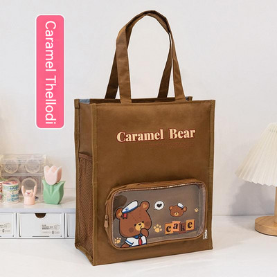 Rankinė daugiasluoksnė daugiafunkcė didelės talpos studentų ir vaikų mokytojų raštinės reikmenų laikymo rankinė