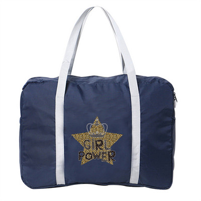 Didelės talpos sulankstomas kelioninis krepšys, madingas, sulankstomas lengvas leopardo rašto daugiafunkcis audinio krepšys.