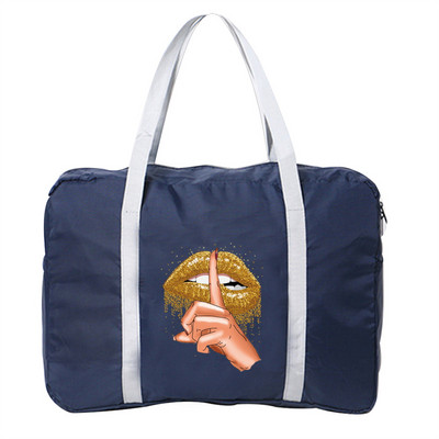 Moteriškas sulankstomas kelioninis krepšys Aksesuarai Krepšiai Rankinės Lauko Bagažo drabužiai Organizatorius Burnos raštas Vyriškas Vandeniui Neperšlampamas Duffle Pack