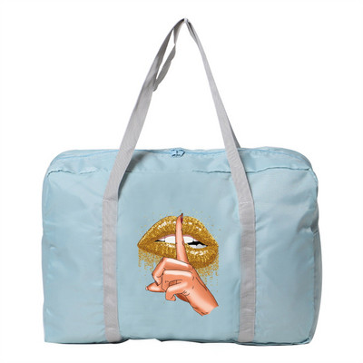 Moteriškas sulankstomas kelioninis krepšys Aksesuarai Krepšiai Rankinės Lauko Bagažo drabužiai Organizatorius Burnos raštas Vyriškas Vandeniui Neperšlampamas Duffle Pack