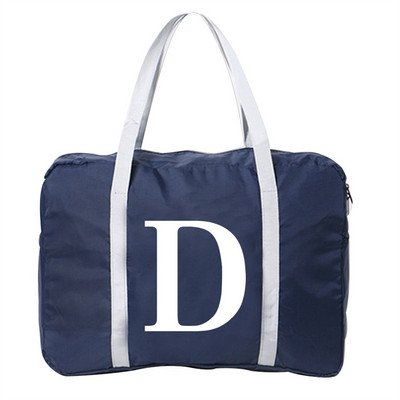 Prtljaga Putne torbe Najlonska uniseks sklopiva vodootporna torba velikog kapaciteta Bijela ženska torba s tiskanim slovima Nova ručna torba Muške putne torbe