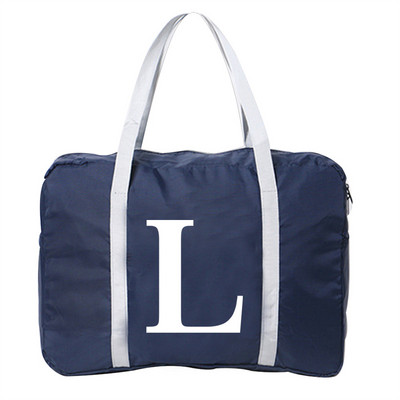 Prtljaga Putne torbe Najlonska uniseks sklopiva vodootporna torba velikog kapaciteta Bijela ženska torba s tiskanim slovima Nova ručna torba Muške putne torbe