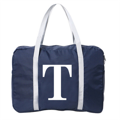 Prtljaga Putne torbe Najlonska uniseks sklopiva vodootporna torba velikog kapaciteta Bijela ženska torba s tiskanim slovima Nova ručna torba Muške putne torbe