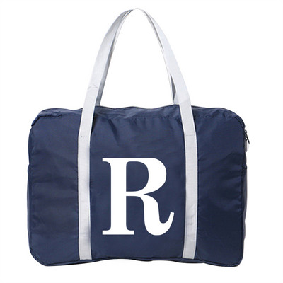 Prtljaga Putne torbe Najlonska uniseks sklopiva vodootporna torba velikog kapaciteta Bijela ženska torba s tiskanim slovima Nova ručna torba Muške putne torbe