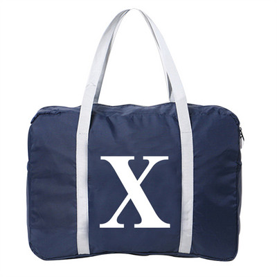 Prtljaga Putne torbe Najlonska uniseks sklopiva vodootporna torba velikog kapaciteta Bijela ženska torba s tiskanim slovima Nova ručna torba Muške putne torbe