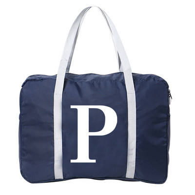Prtljaga Putne torbe Najlonska uniseks sklopiva vodootporna torba velikog kapaciteta Bijela ženska torba s tiskanim slovima Nova ručna torba Muške putne torbe