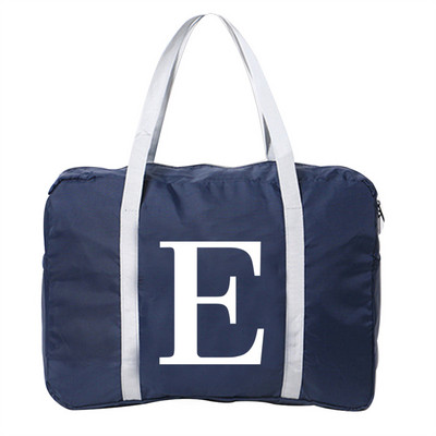 Prtljaga Putne torbe Najlonska uniseks sklopiva vodootporna torba velikog kapaciteta Bijela ženska torba s tiskanim slovima Nova ručna torba Muške putne torbe