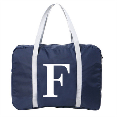 Prtljaga Putne torbe Najlonska uniseks sklopiva vodootporna torba velikog kapaciteta Bijela ženska torba s tiskanim slovima Nova ručna torba Muške putne torbe