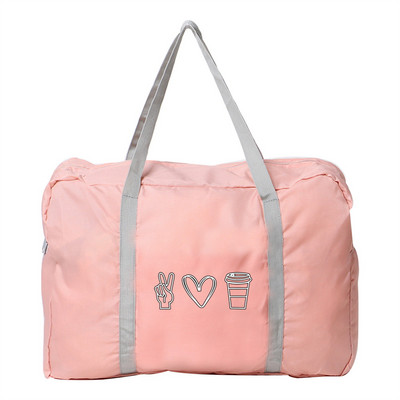 Rankinė Moteriška Lauko Stovyklavietė Kelioninis krepšys Sulankstomas užtrauktukas Priedai Krepšiai Mados Organizatorius Bagažo krepšys Maisto spaudiniai Nešiojami ant krepšių