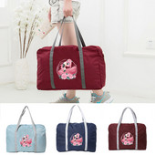 Naujas Moterų Kelionių Stovyklavimo Krepšys Vyriškos Rankinės Nešiojami Sulankstomi lagaminų Tvarkyklės Flamingo Print Neperšlampami Priedai Krepšiai