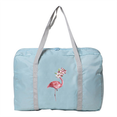 Unisex nešiojama sulankstoma Duffle Pack rankinė Didelės talpos drabužių organizatorius Flamingo raštų krepšiai Kelioniniai aksesuarai Krepšys