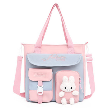 Нова чанта Kawaii Tote Bag Girl Нова детска чанта за през рамо с голям капацитет Сладки момичета Студентска чанта Crossbody Детска чанта Kawaii Gifts