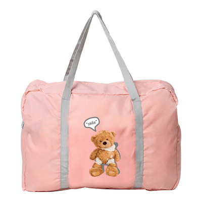 Unisex lauko kempingas Kelionių aksesuarai Krepšiai Bear Print Serija Sulankstomas bagažo krepšys Mergaičių tualeto reikmenys Organizatorius Rankinė su užtrauktuku