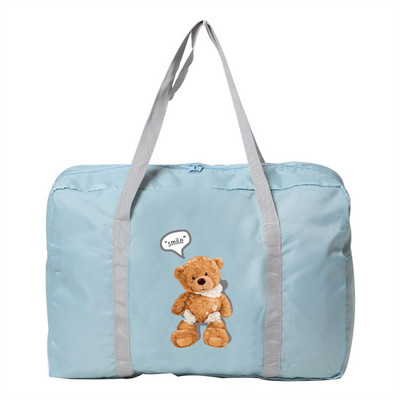 Unisex lauko kempingas Kelionių aksesuarai Krepšiai Bear Print Serija Sulankstomas bagažo krepšys Mergaičių tualeto reikmenys Organizatorius Rankinė su užtrauktuku