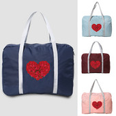 Kelioninio krepšio organizatorius Moterų mada Lauko kempingo rankinė Meilė Spaudos krepšys Sulankstomas užtrauktuku tualeto reikmenys Bagažo saugojimo krepšiai