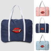 2023 m. Unisex Kelionių Aksesuarų Krepšiai Lauke Didelės talpos Bagažo laikymo Krepšys Burnos spausdinimo Rankinė Nešiojama Sulankstoma Duffle Pack