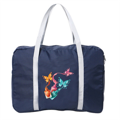 Utazótáska Női Szabadtéri Kemping Kézitáska Csomagtáskák Pillangónyomat Kiegészítők Táska Összecsukható Cipzáras Rendező hordtáskák2023