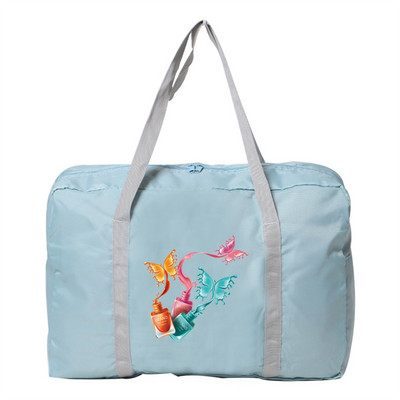 Utazótáska Női Szabadtéri Kemping Kézitáska Csomagtáskák Pillangónyomat Kiegészítők Táska Összecsukható Cipzáras Rendező hordtáskák2023