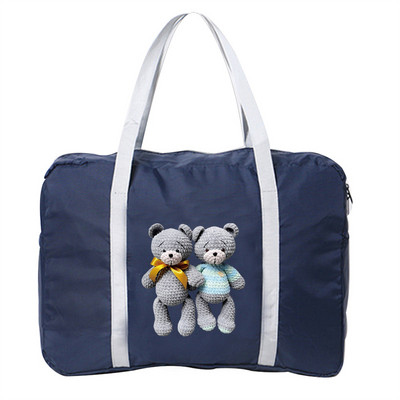 Mada Unisex lauko stovyklavimo rankinė Kelionės Kasdieniai reikmenys Organizatorius Aksesuarai Krepšiai Bear Print Series Bagažo krepšys su užtrauktuku
