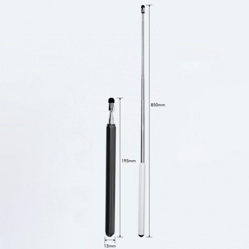 Whiteboard Stick Didelio jautrumo jutiklinio ekrano žymeklis su metaliniu dirželiu, ištraukiamu mokytojo rankiniu rodyklės rankiniu rašikliu