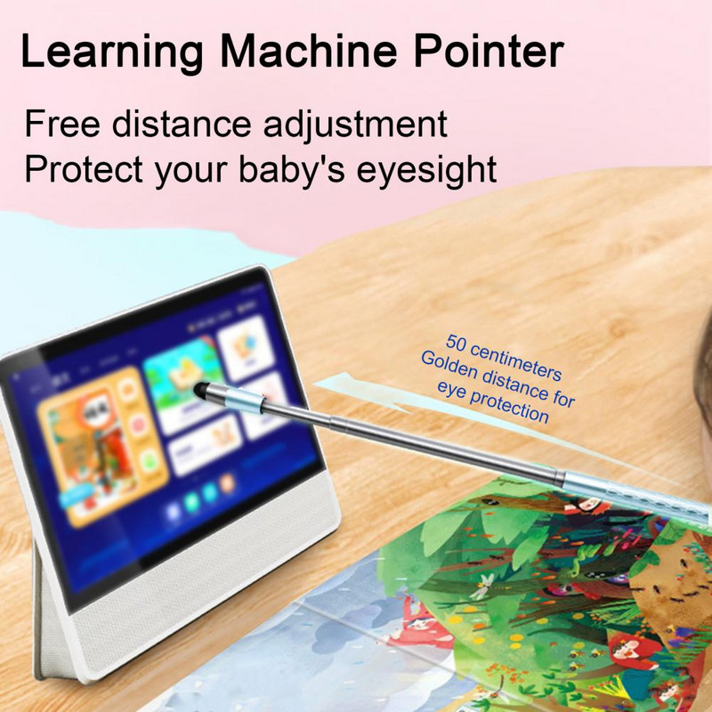 Indicator telescopic anti-alunecare portabil portabil pentru protecția ochilor pentru copii Mașină de învățare Stick de prezentare cu ecran tactil capacitiv